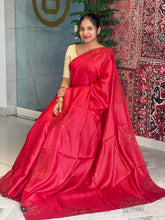 Cut Work With Pichwai Embroidery Detailed Pure Tussar Saree | RGD692