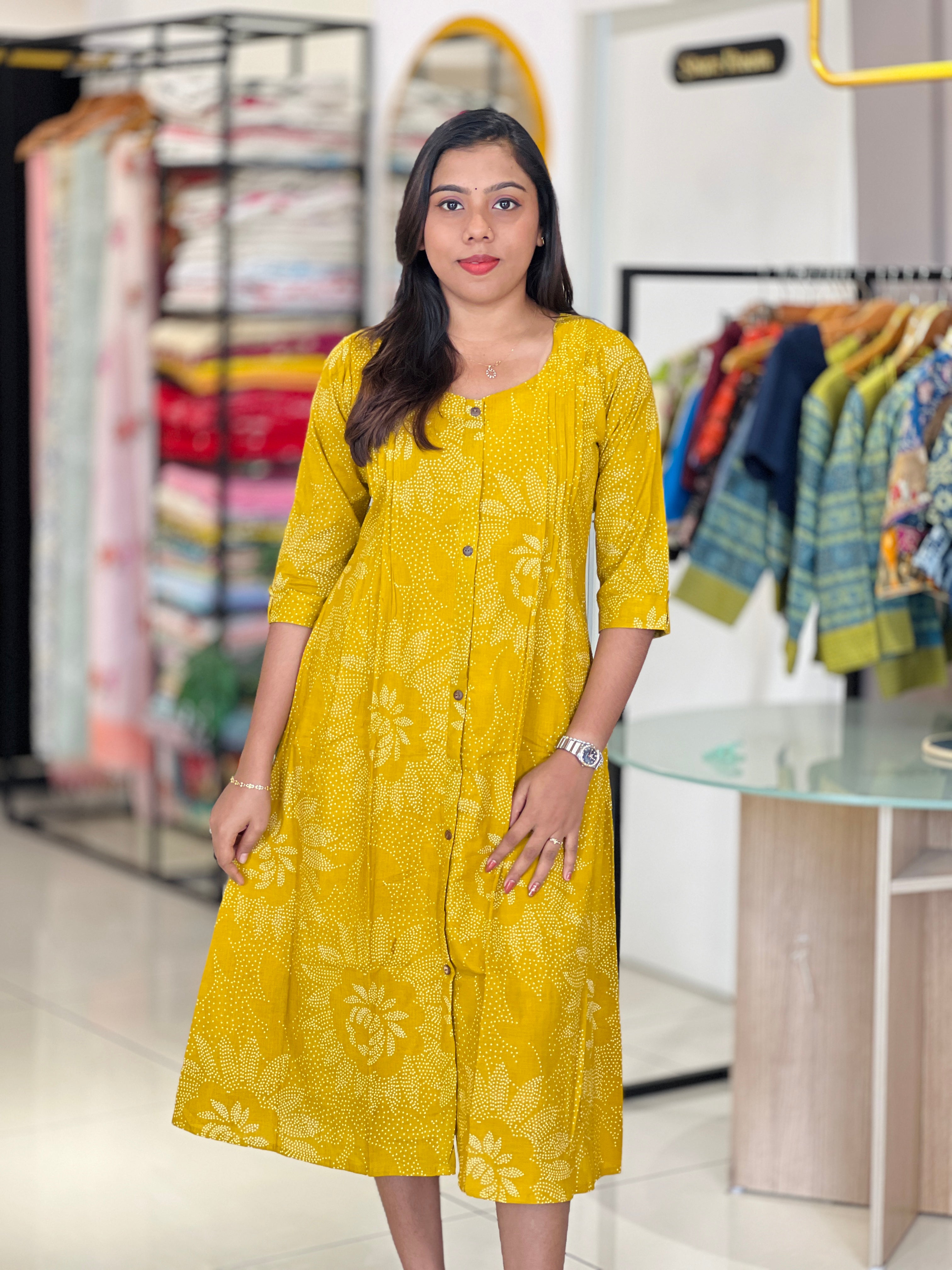 Floral Design Cotton Kurta |  MSN246