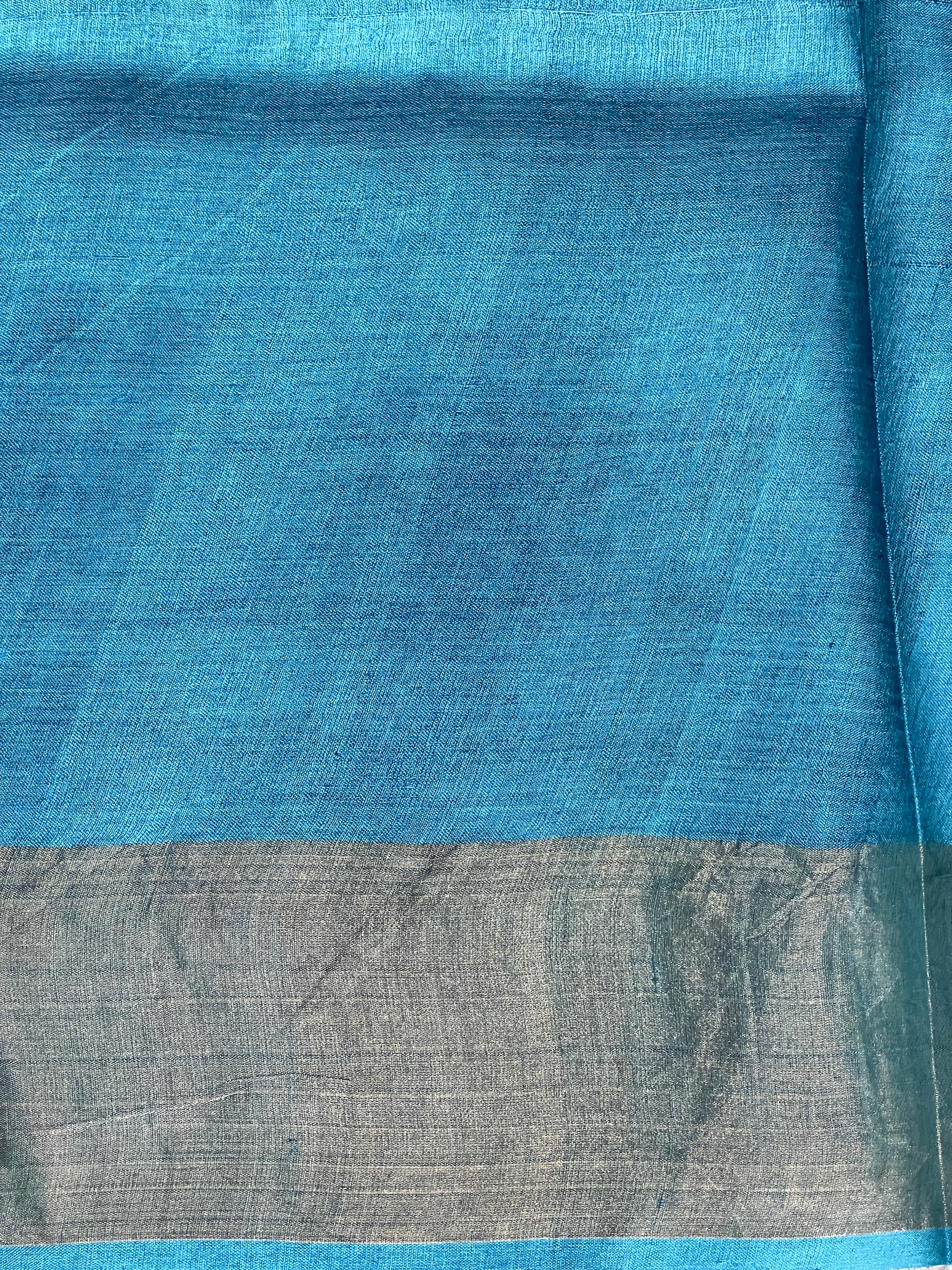 Floral Printed Tussar Saree | NLM224