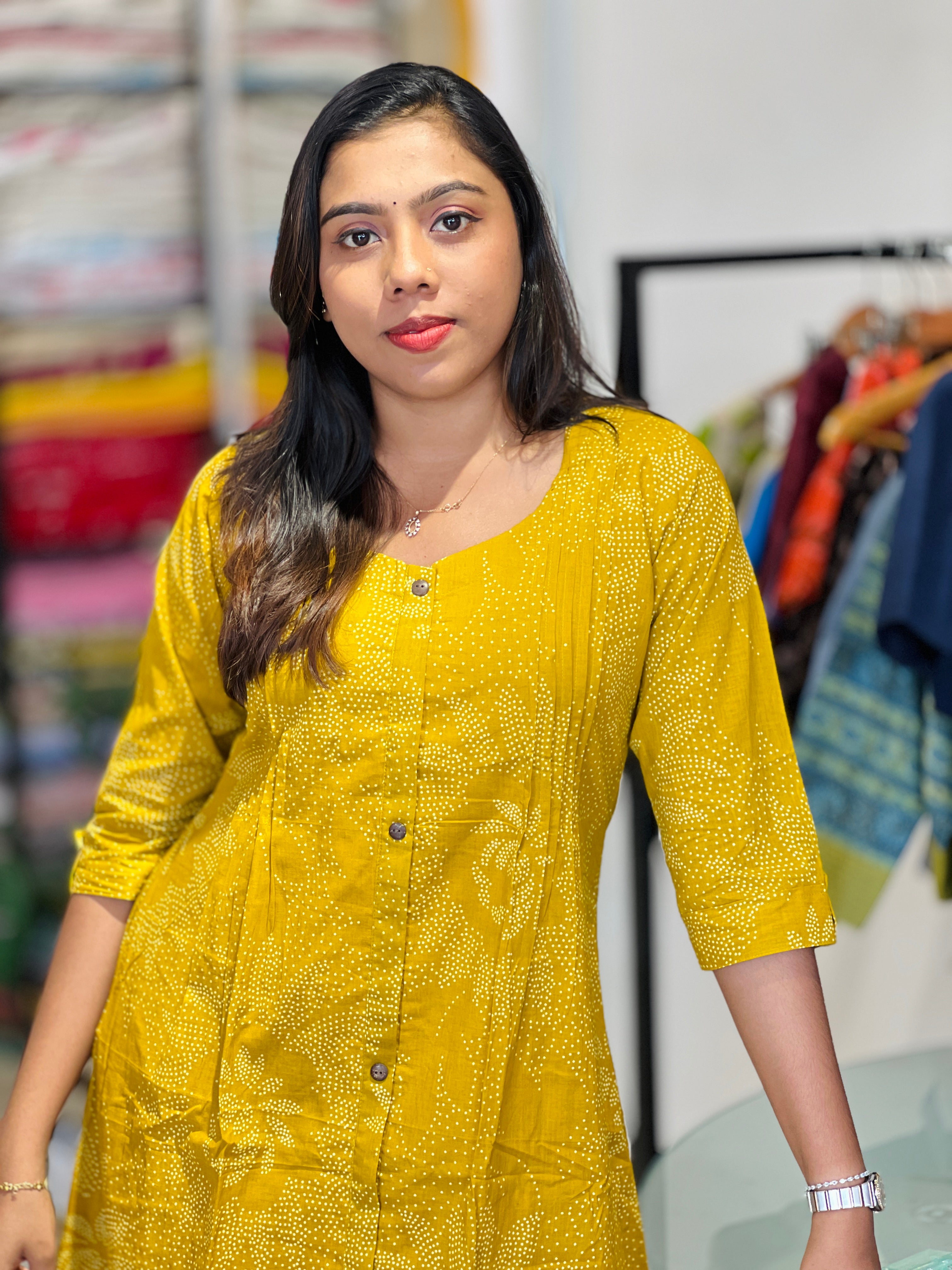 Floral Design Cotton Kurta |  MSN246