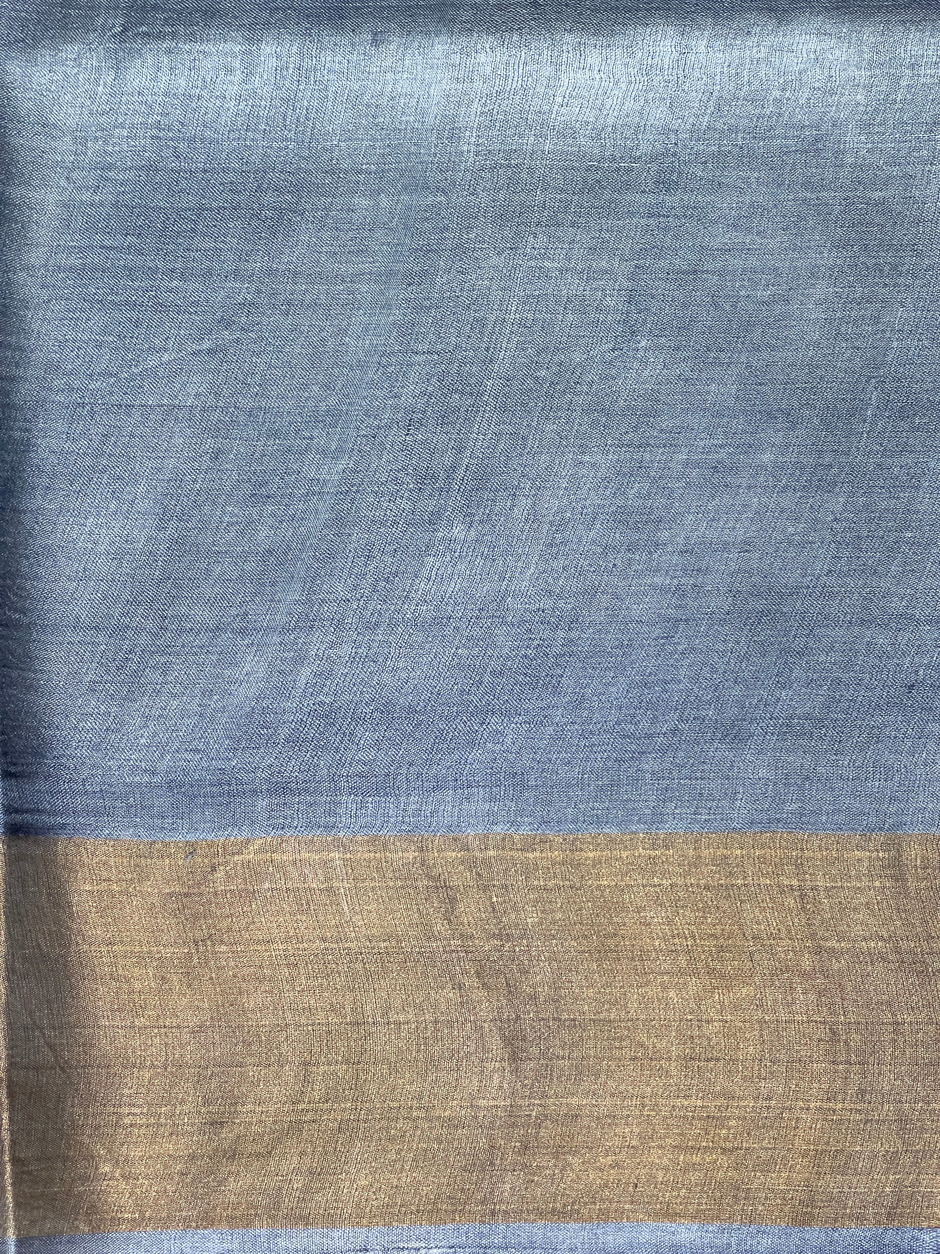 Floral Printed Tussar Saree | NLM223