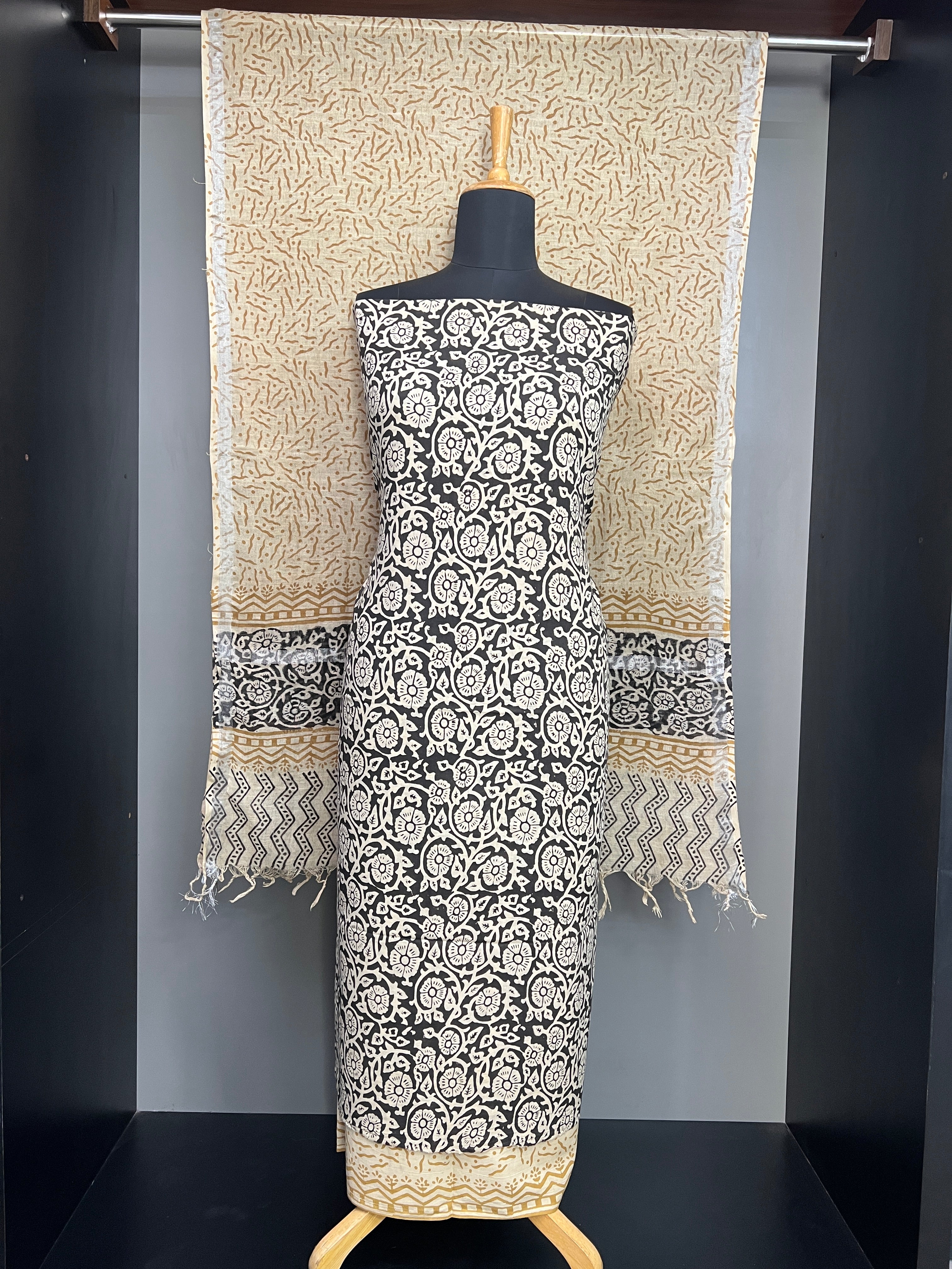 Block Printed Cotton Salwar Set | VFC535