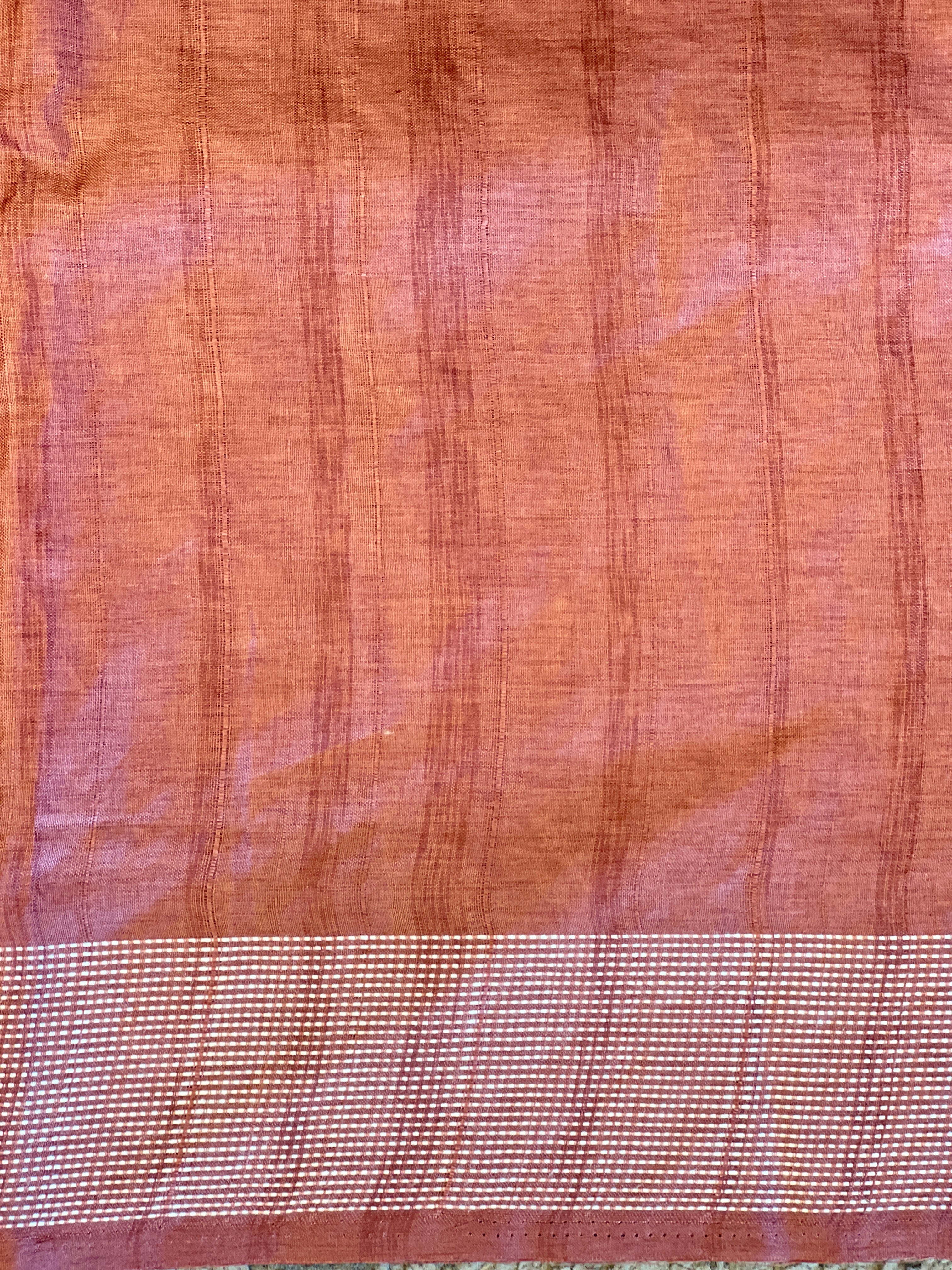 Cross Stitch Embroidery Semi Tussar Saree | SUN792