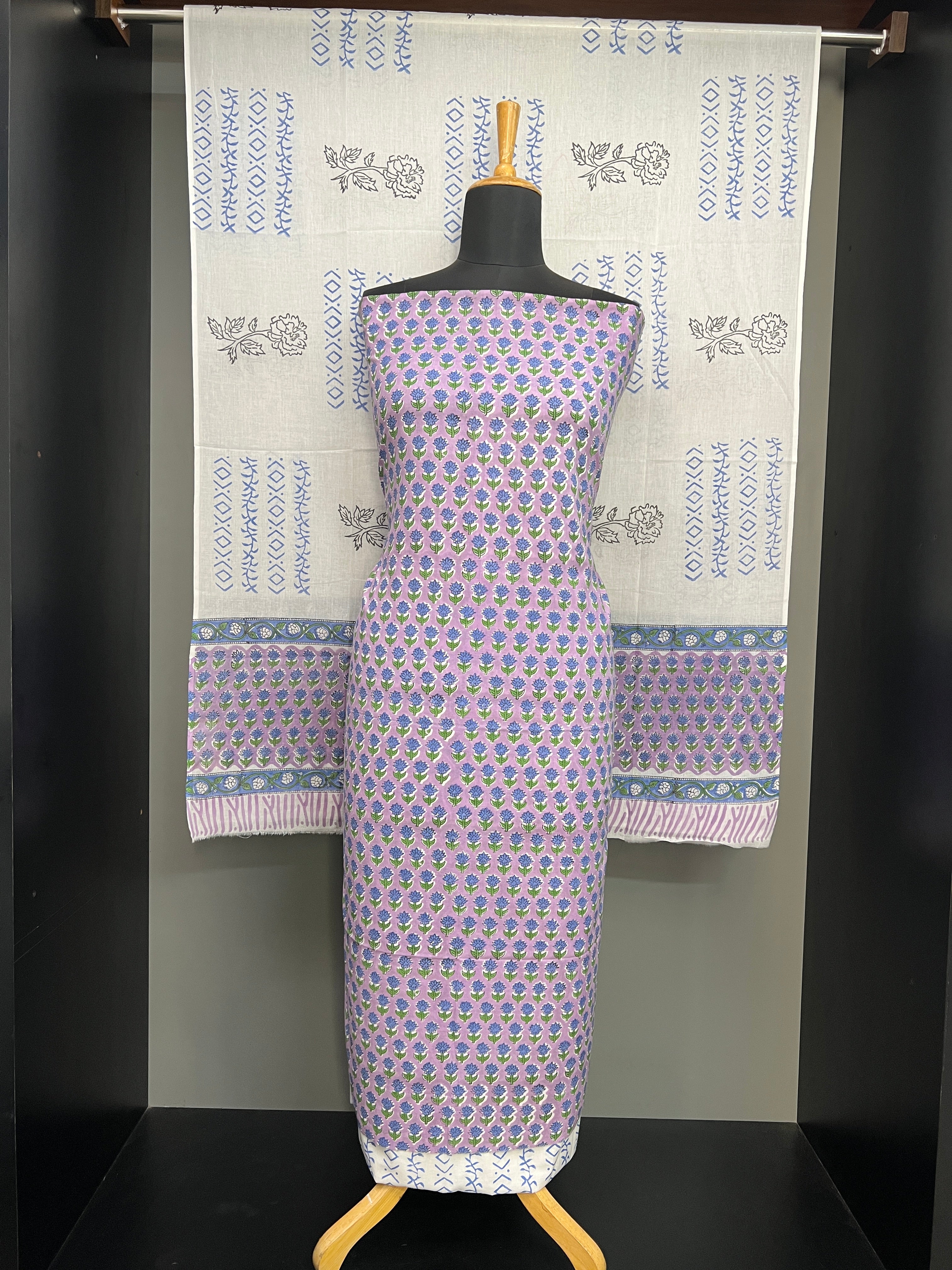 Printed Cotton Salwar Set | VFC538