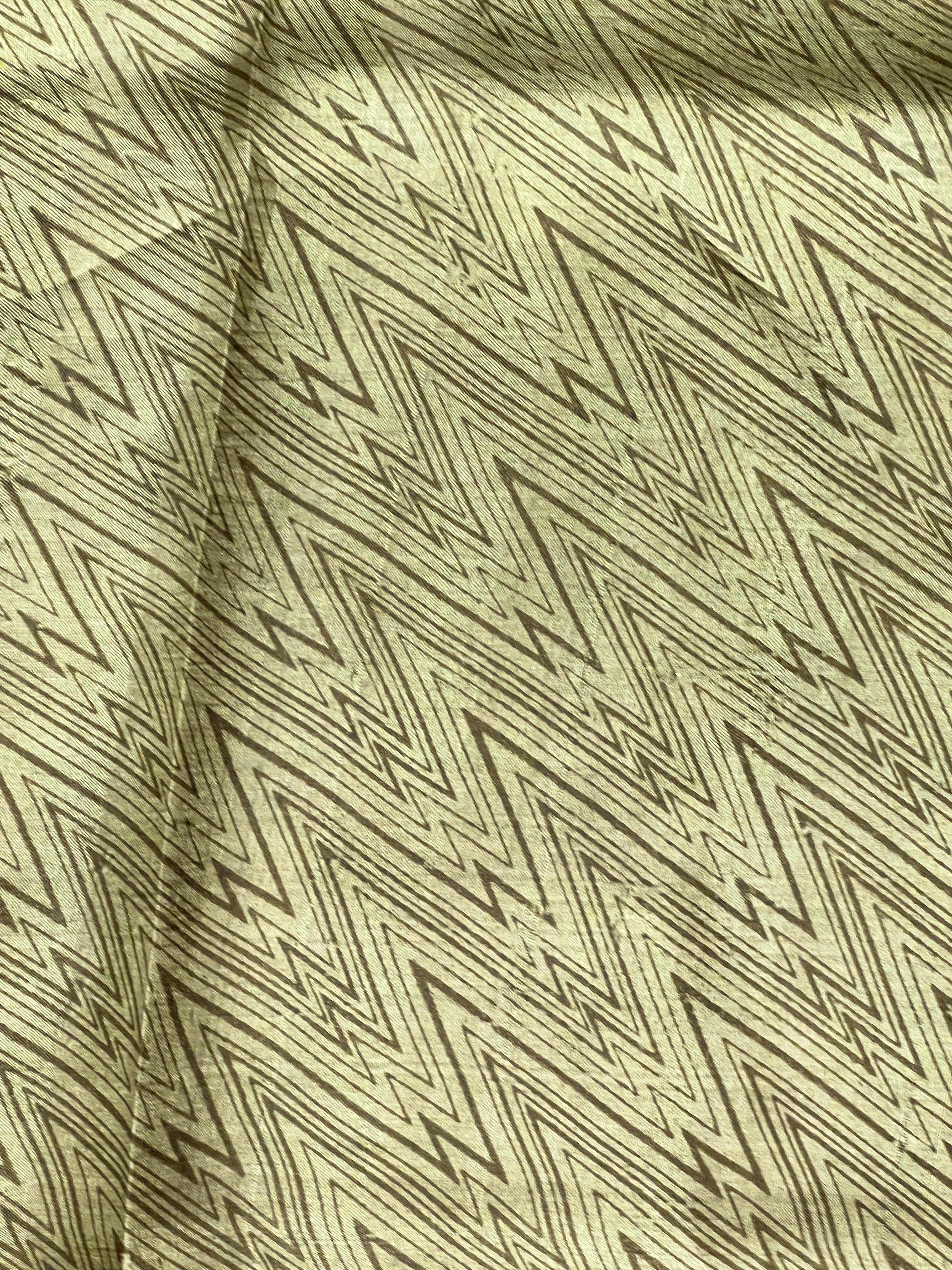 Geometrical Printed Tussar Saree | NLM240