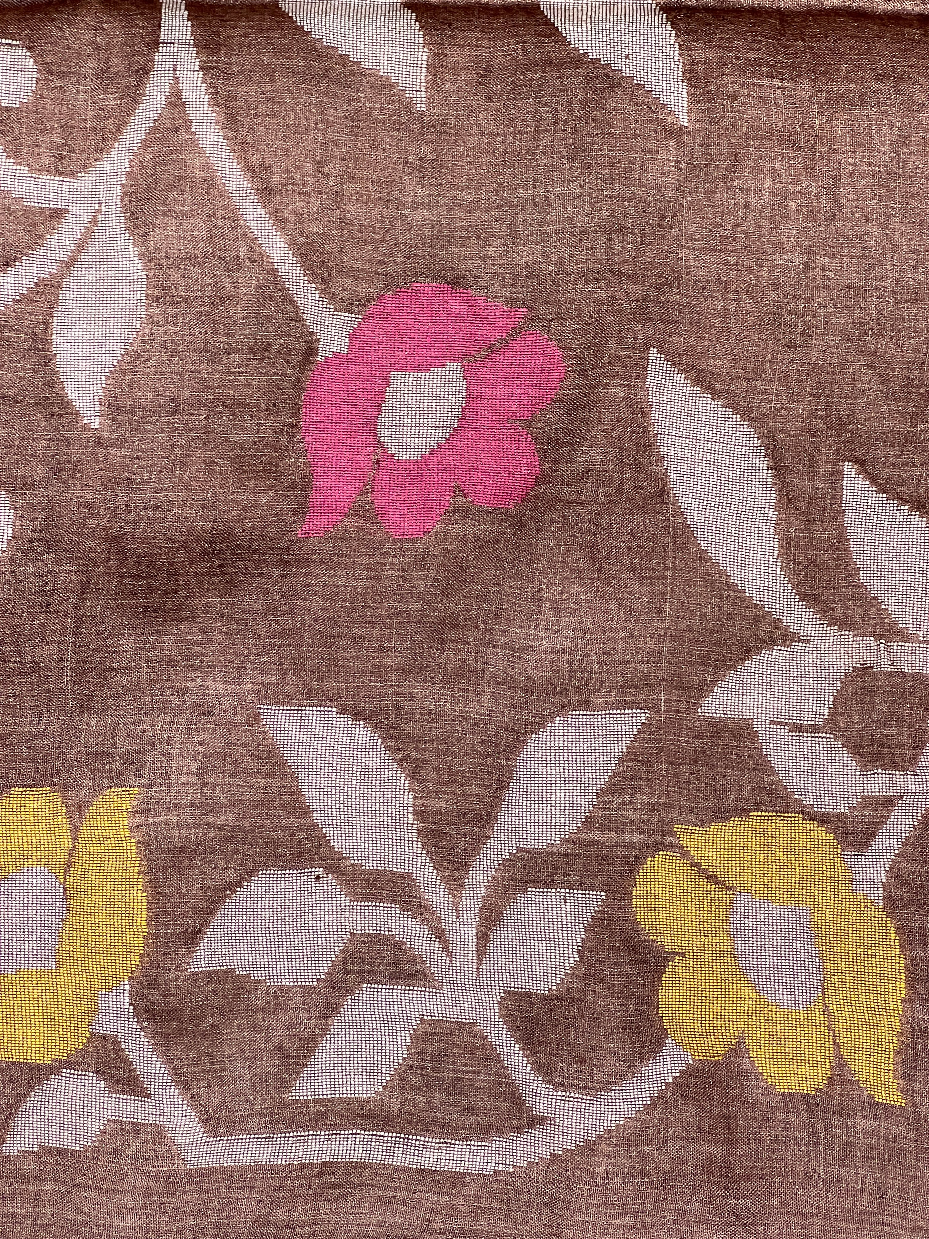 Jamdani Woven Pure Tussar Saree | SKD114