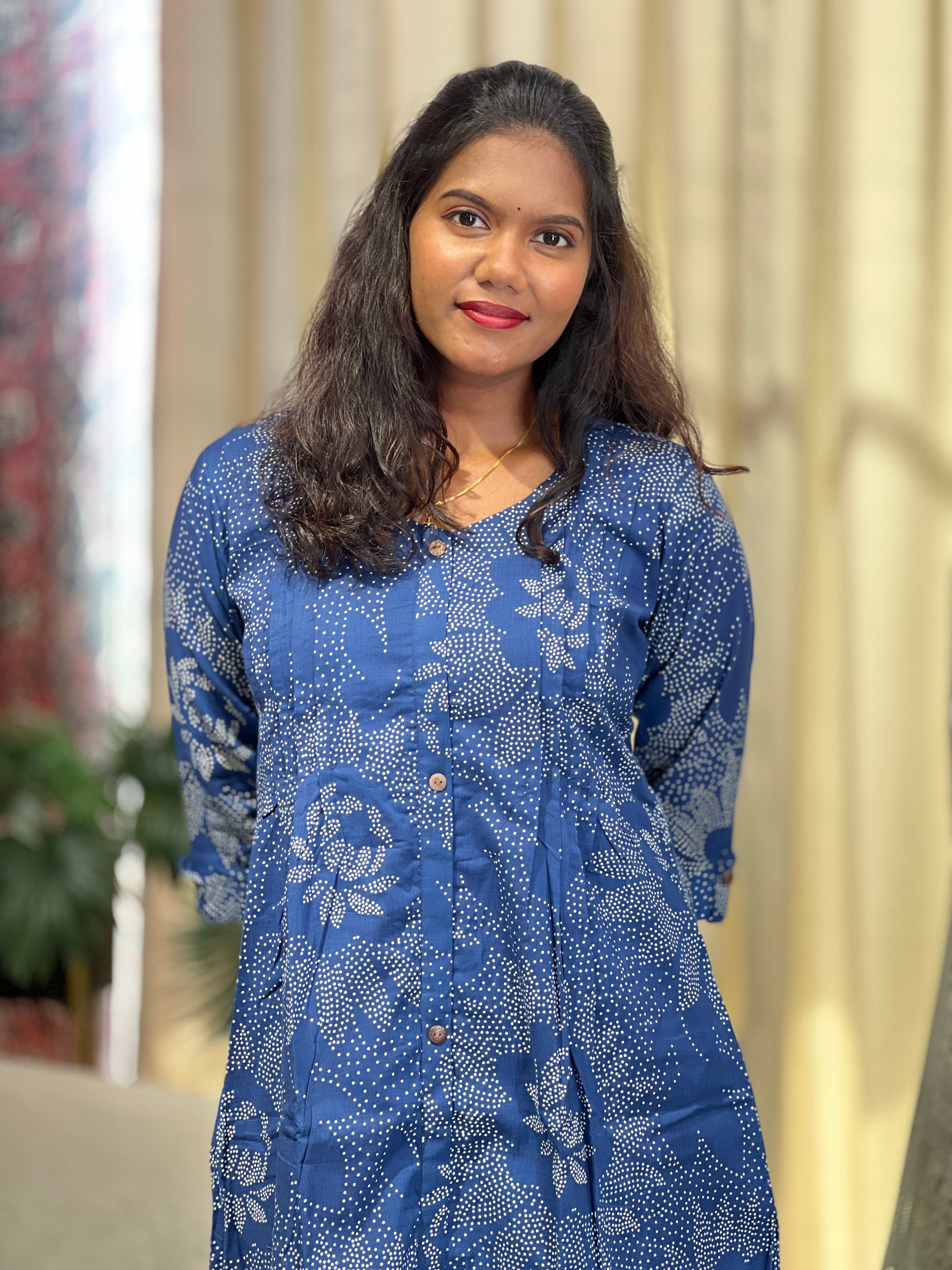 Floral Design Cotton Kurta | MSN247