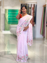 Floral Machine Embroidery Detailed Silky Kota Saree | BLD1384