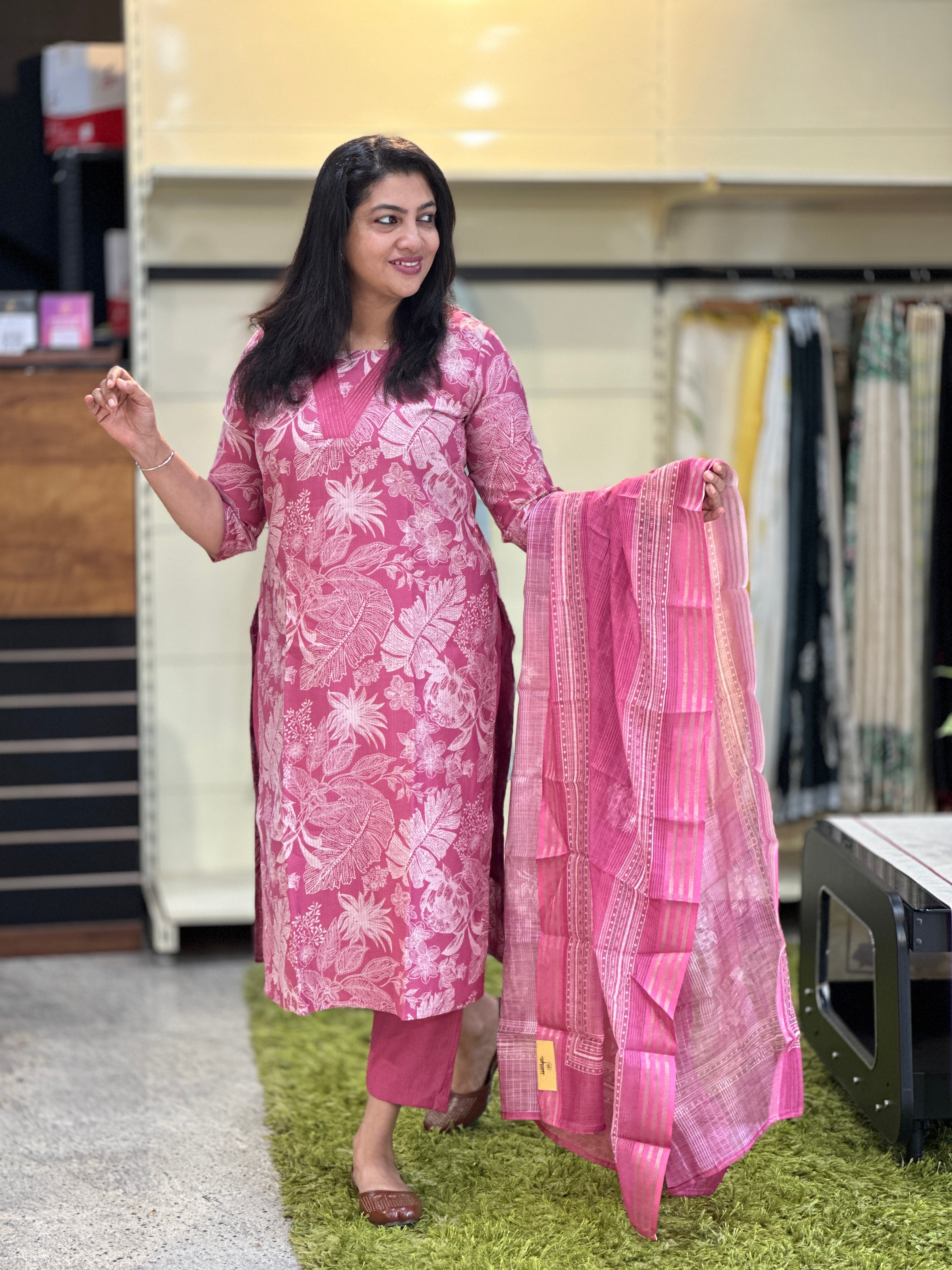 Digital Printed Rayon Kurta Set | MSN165