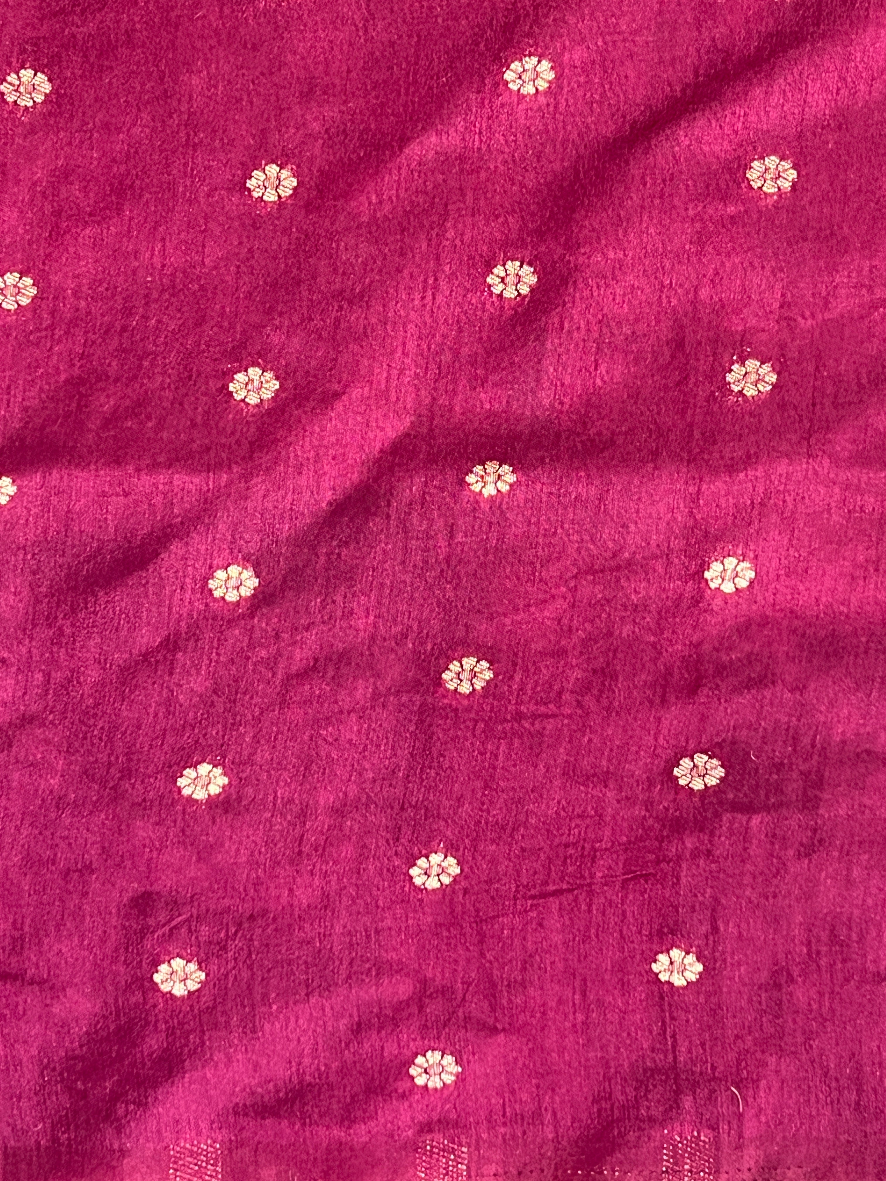 Zari Woven Semi Tussar Banarasi Saree | YNG982