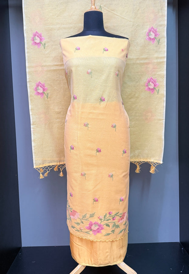 Embroidered Silky Kota Salwar Set | VAN133
