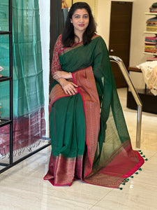 Banarasi Weaving Pattern  Semi Geech Saree | YNG292