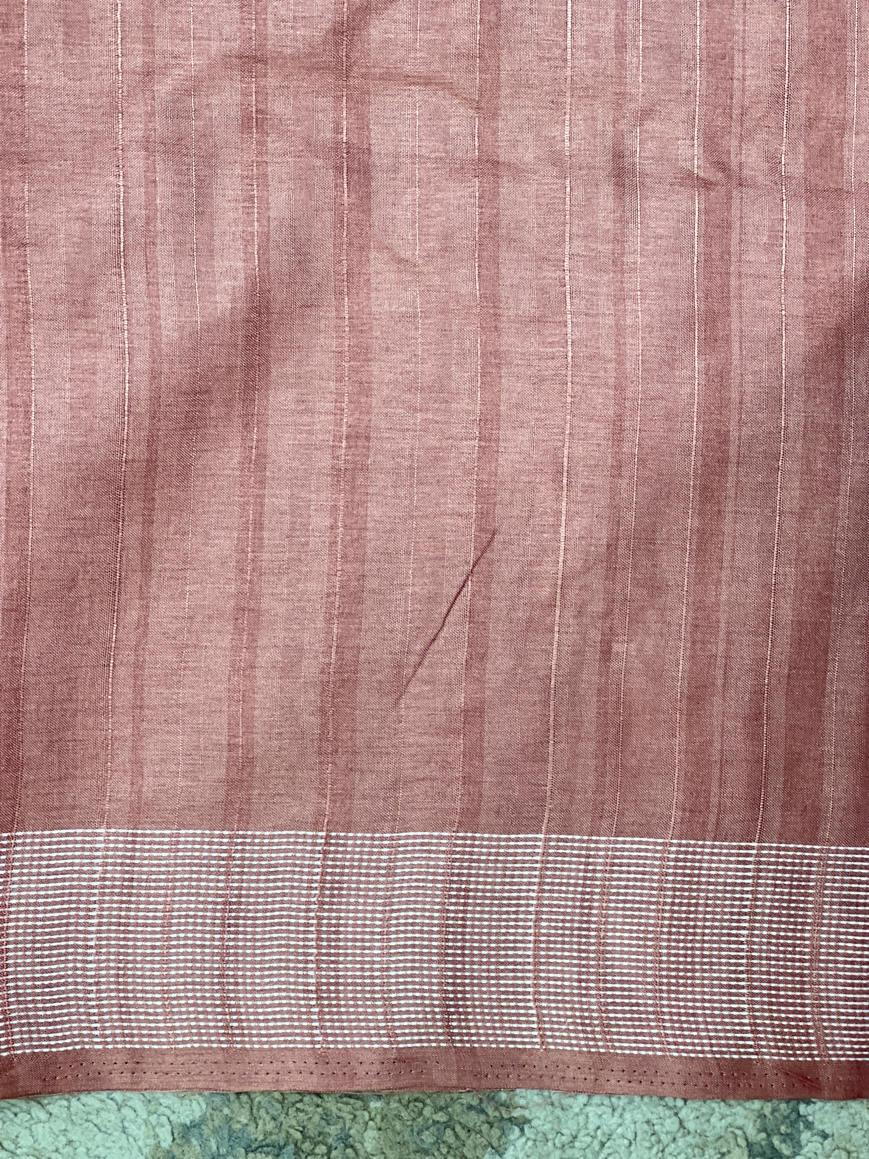 Embroidered Buta Woven Tussar Saree | SUN822