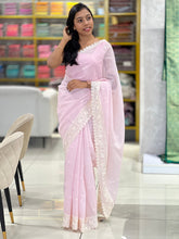 Machine Floral Embroidery Silky Kota Saree  | BLD1361