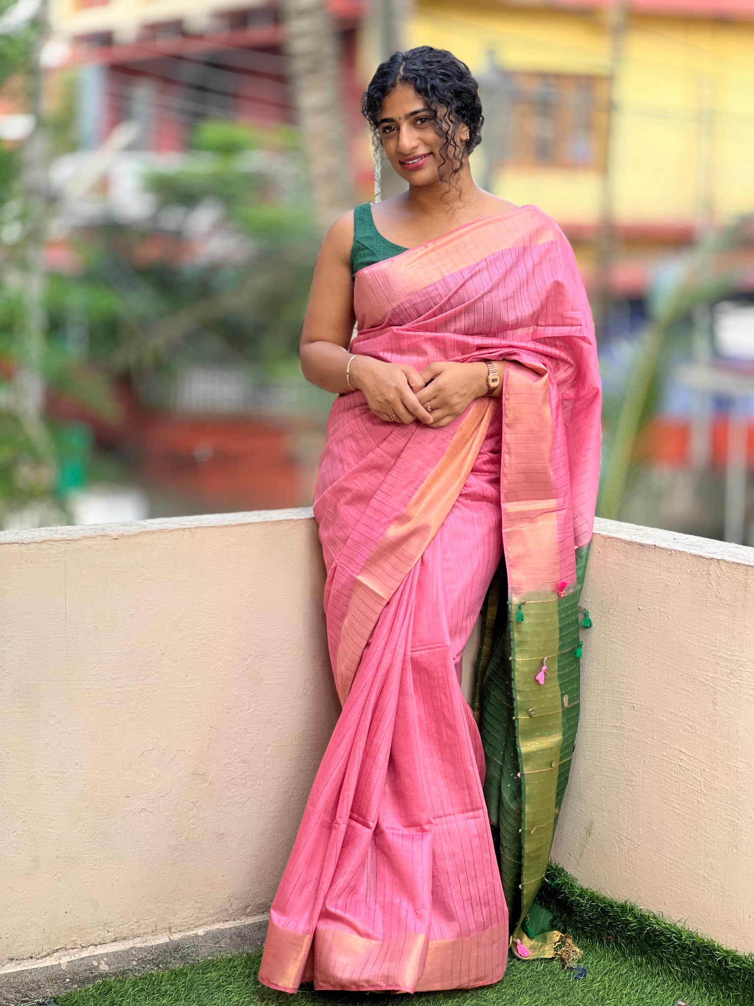 Blue Pure Linen Sarees Get Extra 10% Discount on All Prepaid Transacti –  Dailybuyys