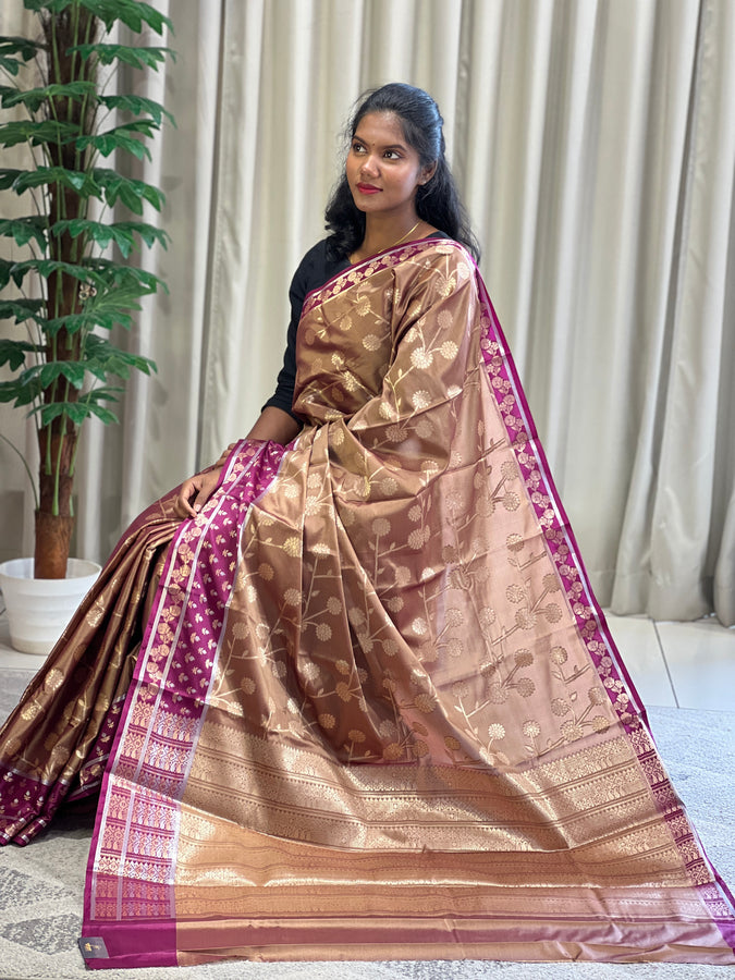 Floral Jaal Pattern Banrasi Saree | NN315