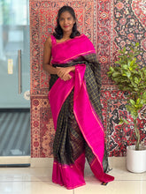 Golden Zari Check Pattern Kanchipuram Saree | ADB139A