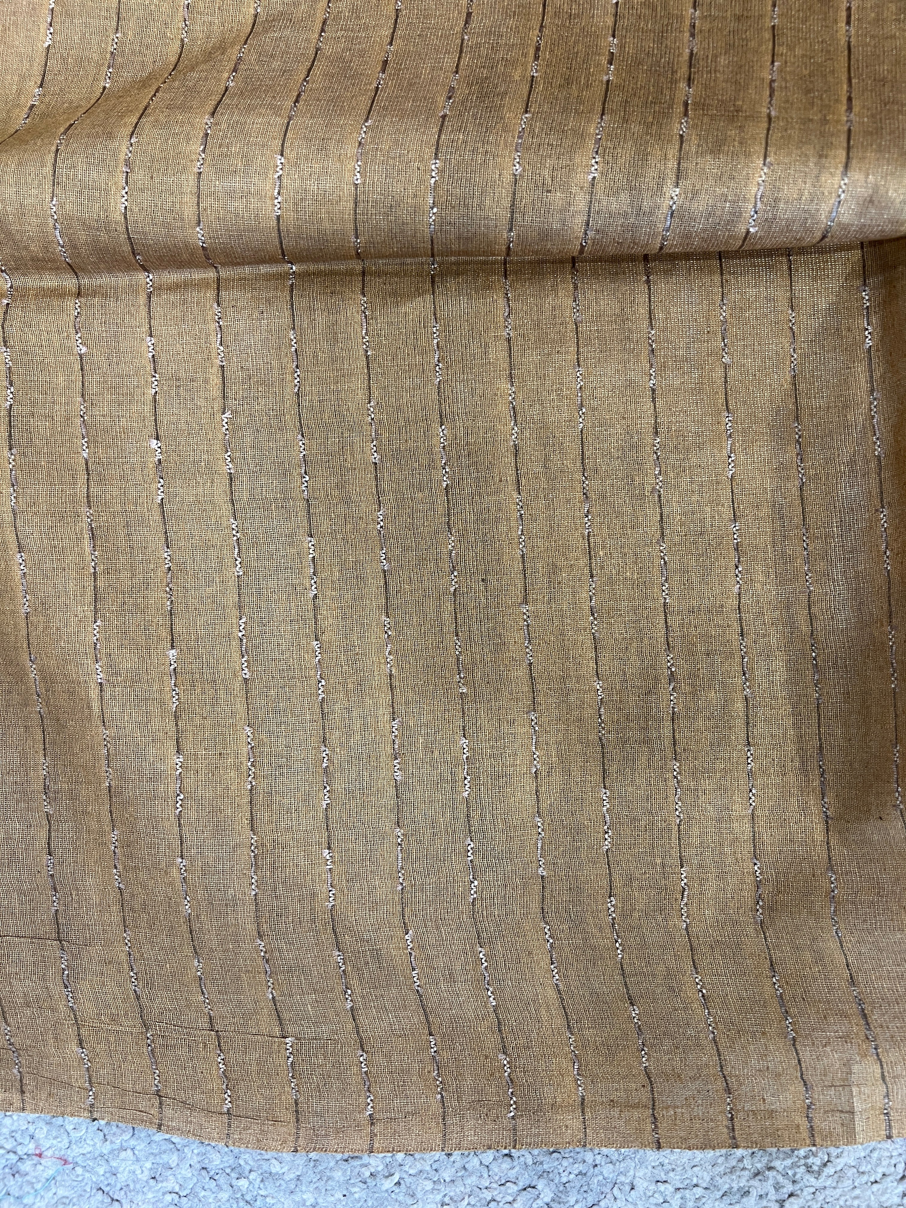 Kesiya Weaving Patterned Noil Tussar Finish Saree | MNH447