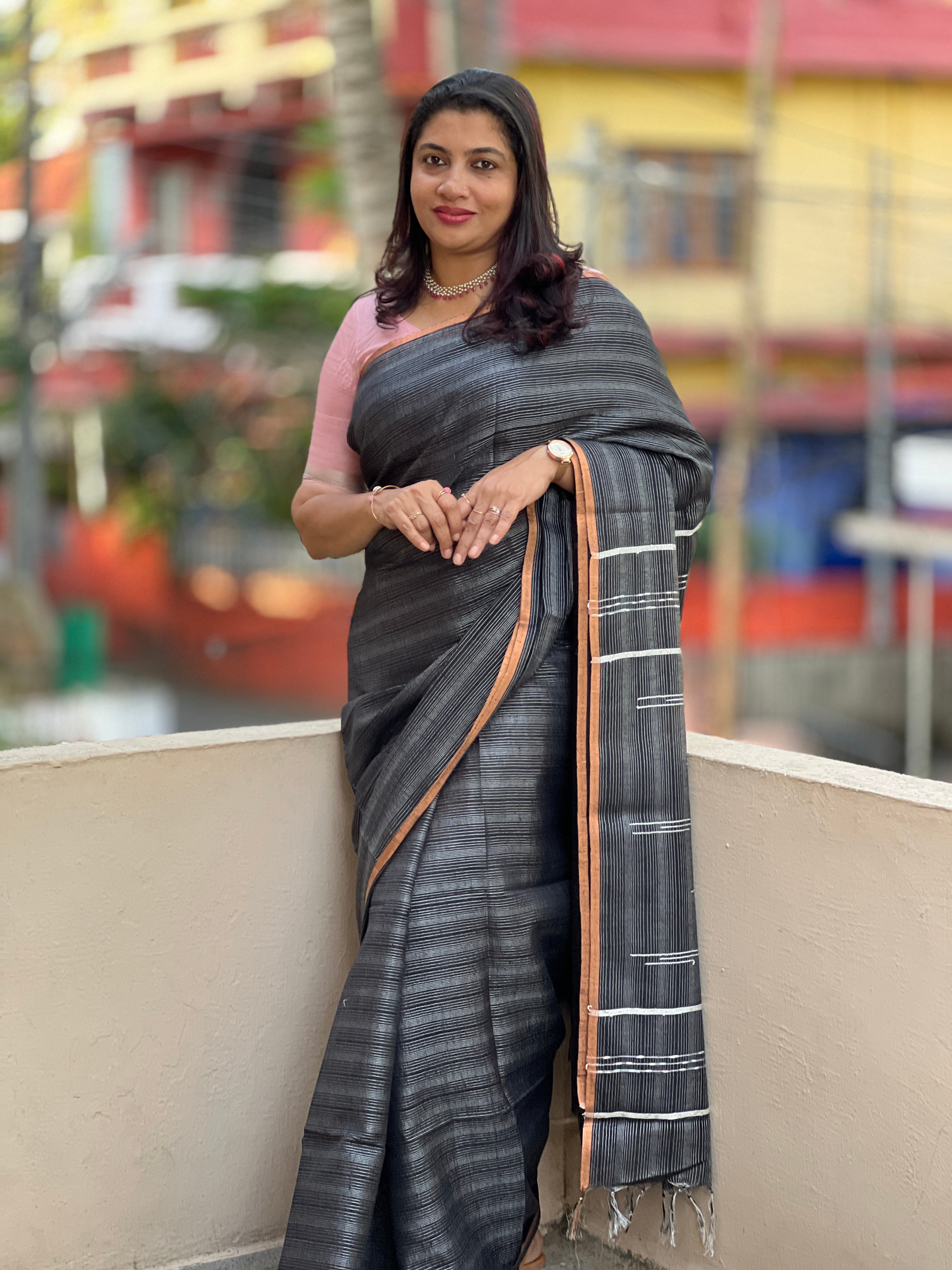 Kesiya Weaving Pattern Pallu Semi Tussar Saree | MRD331