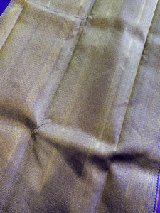 Line Weaving Pattern Traditional Kanchipuram Saree | AK118