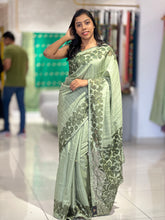 Floral Cut-Work Embroidery Semi Tussar Saree | SUN327