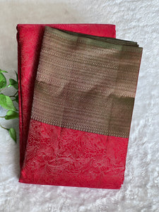 Pencil Zari Woven Kanchipuram Saree | OM178