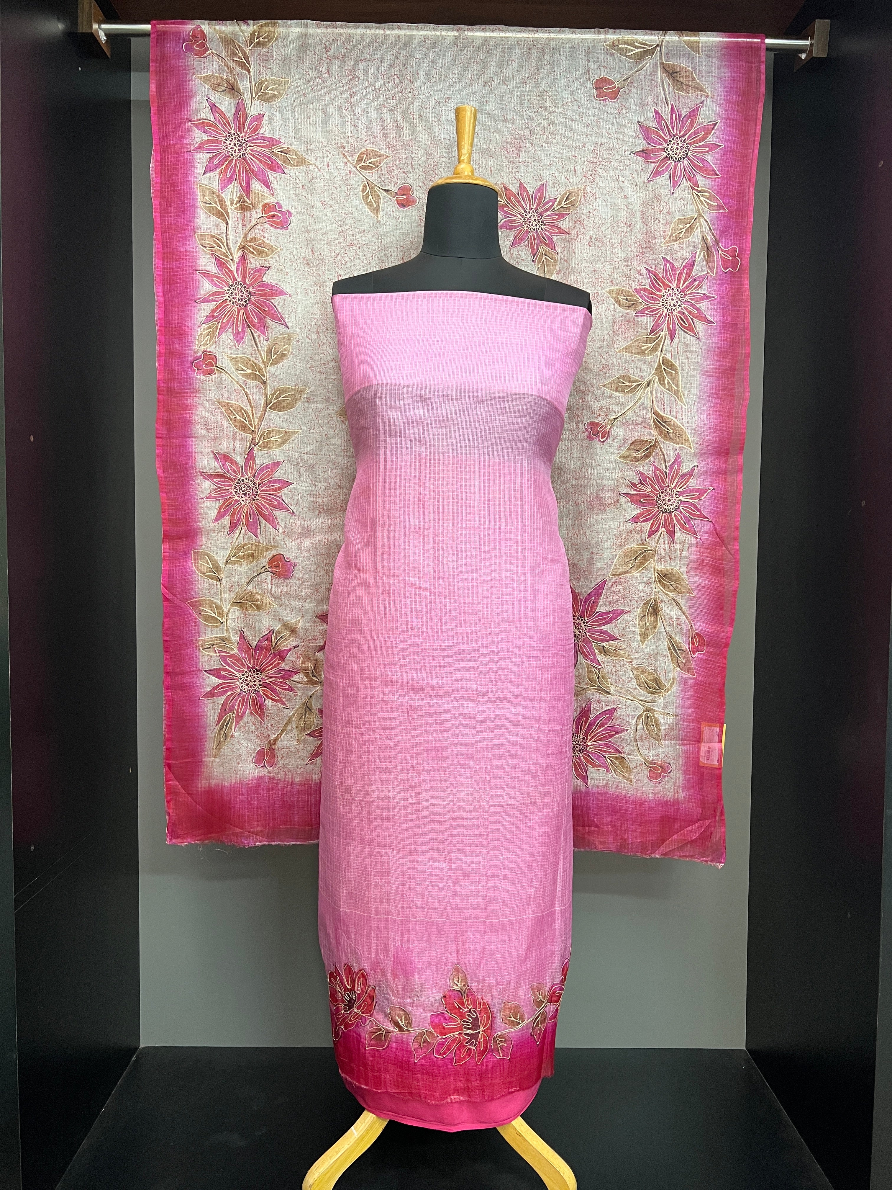 Digital Print Detailed Pure Silky Kota Salwar Set | SBS1418