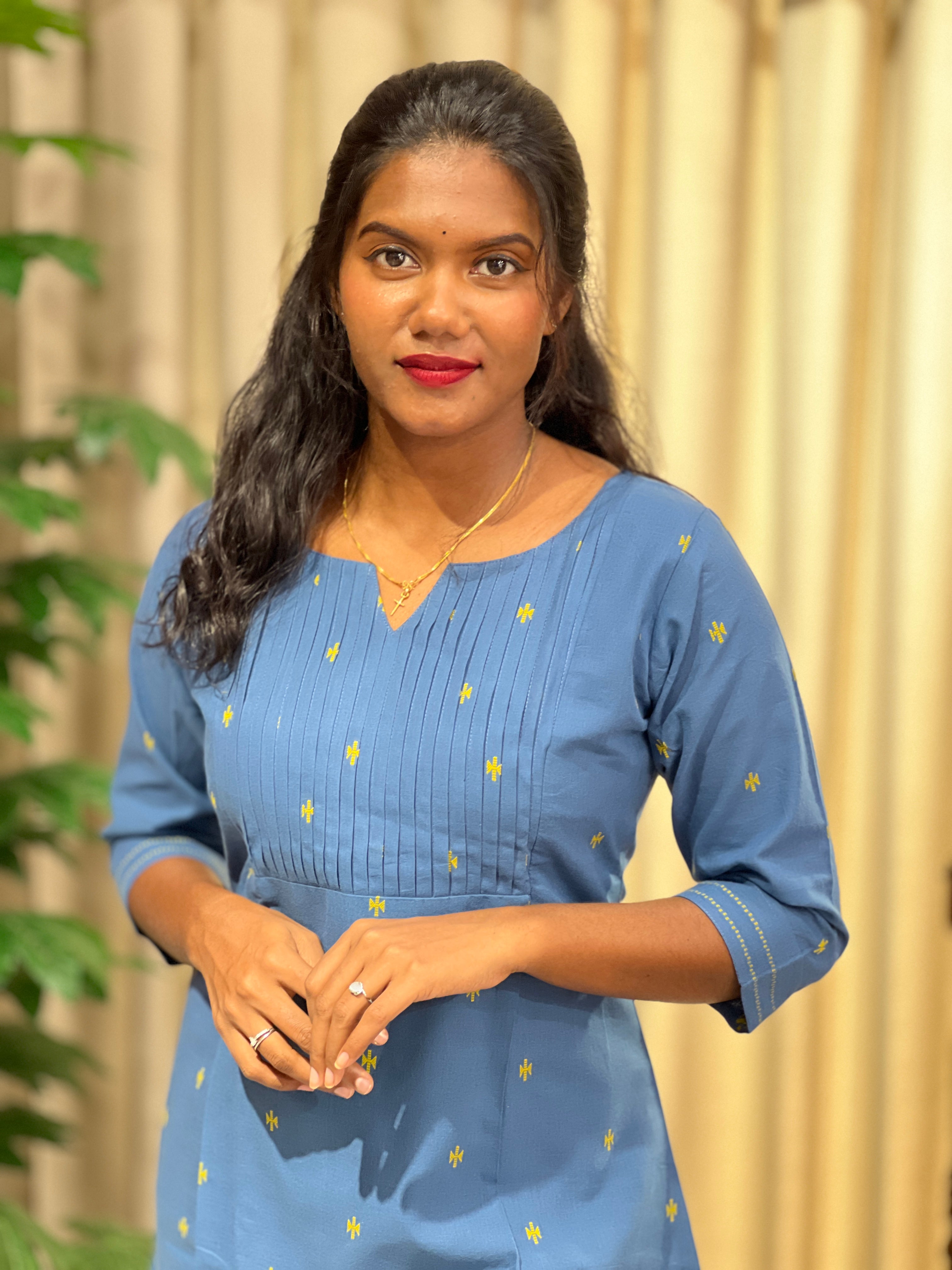 Thread Woven Cotton Kurta Set | MSN144