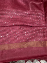 Kesiya Weaved With Sequence Detailed Tussar Saree | ACT1365