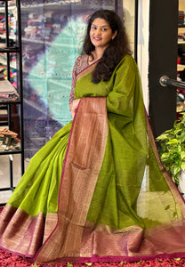 Banarasi Weaving Pattern Semi Geech Saree | YNG293