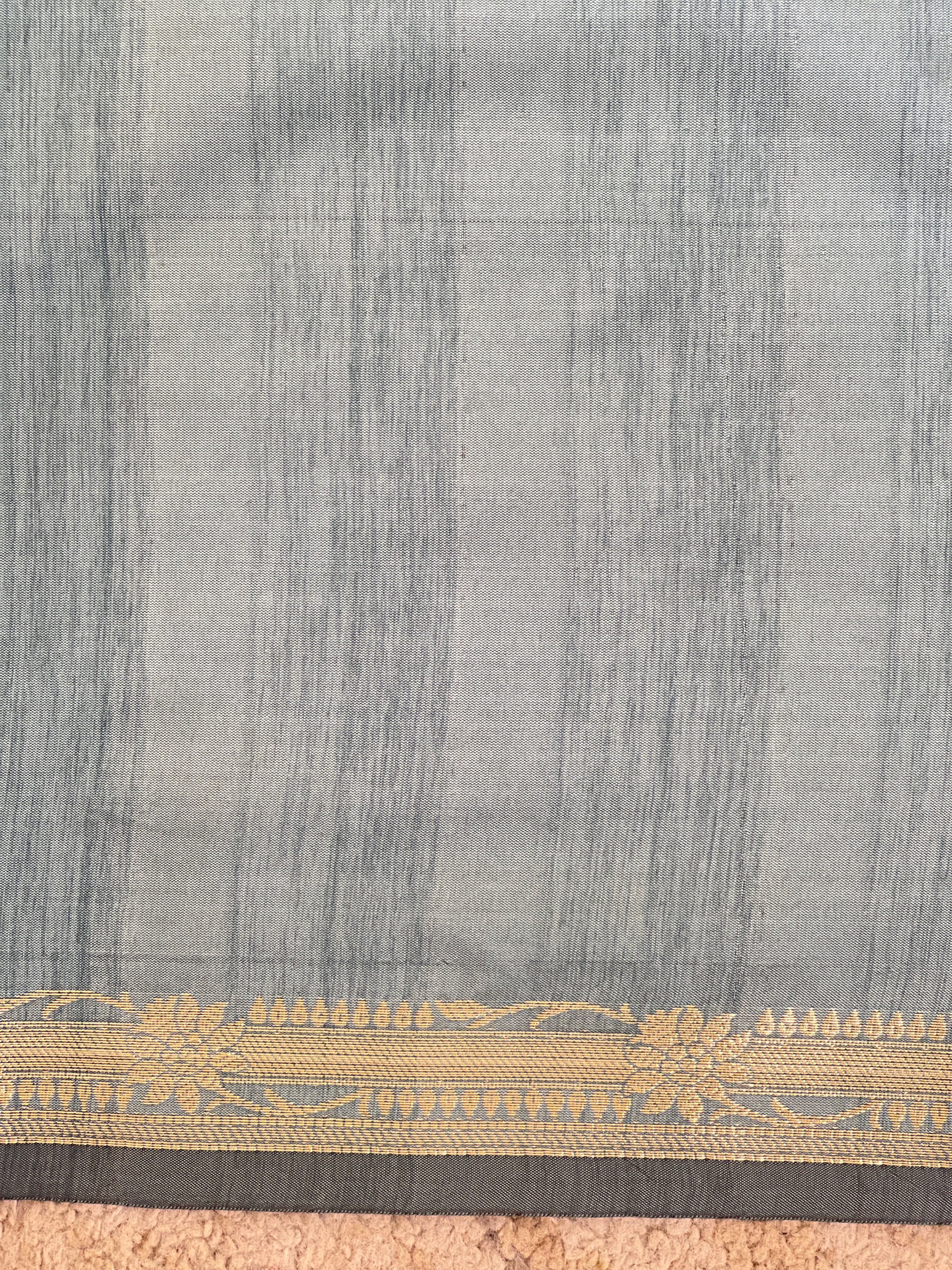 Floral Pattern Tussar Finish Saree | GA149
