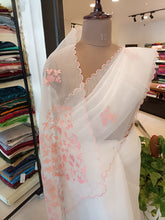 Applique Work Design Organza Saree | TOT134