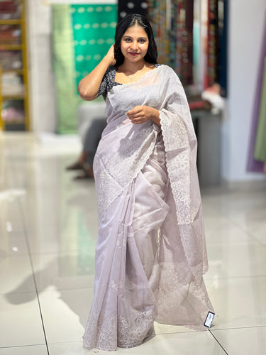 Machine Embroidery Supernet Kota Saree | BLD1403