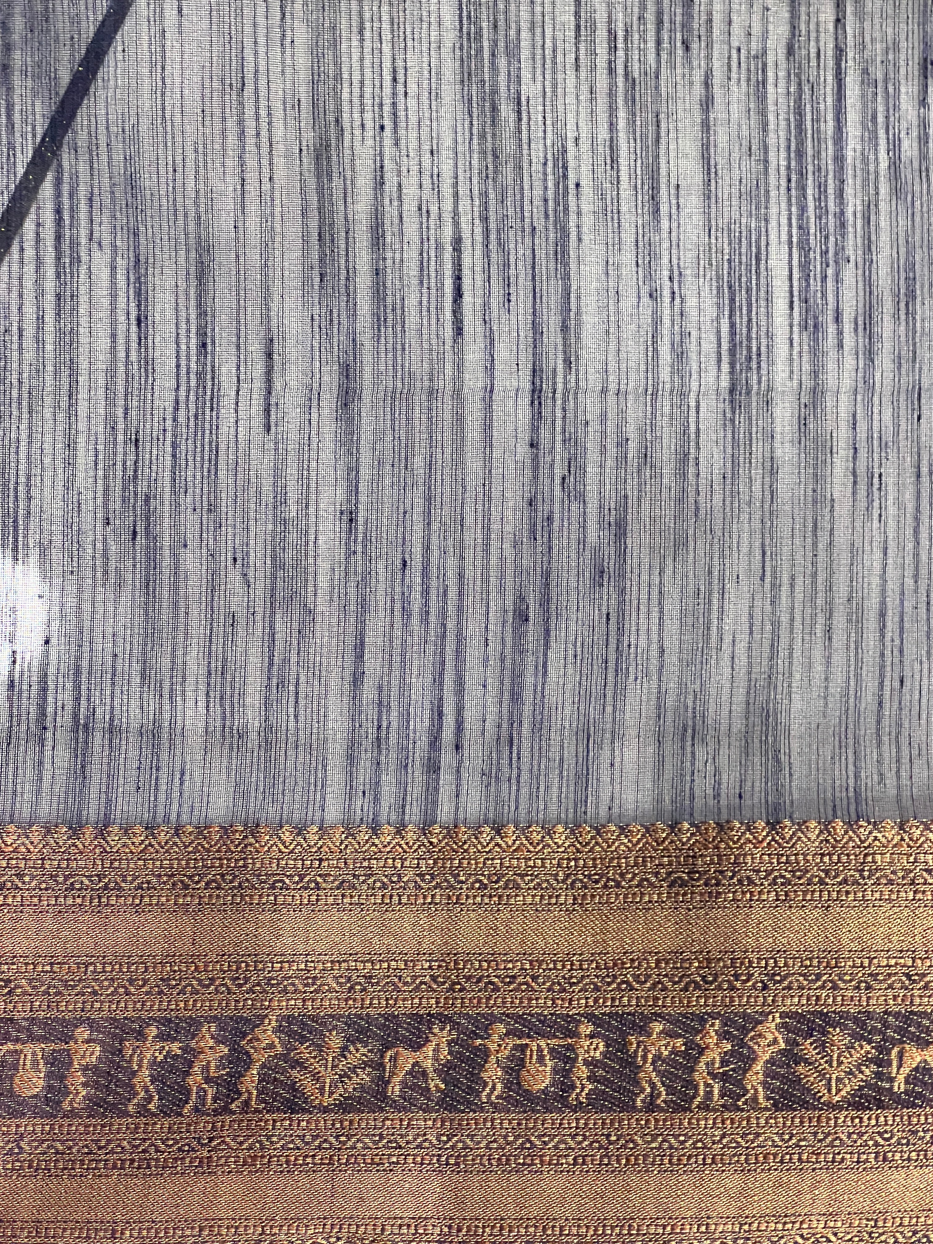 Warli Border Detailed Cotton Silk Saree | YNG986