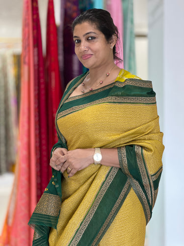 Banarasi Weaved Warm Silk Saree | AGS107