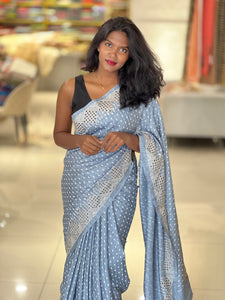 Cutwork Border Patterned Semi Tussar Saree | SSN400
