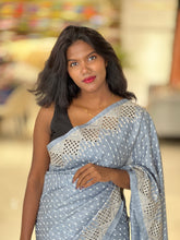 Cutwork Border Patterned Semi Tussar Saree | SSN400