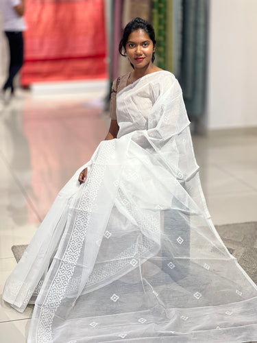 Machine Embroidery Detailed Kota Saree | VNC200