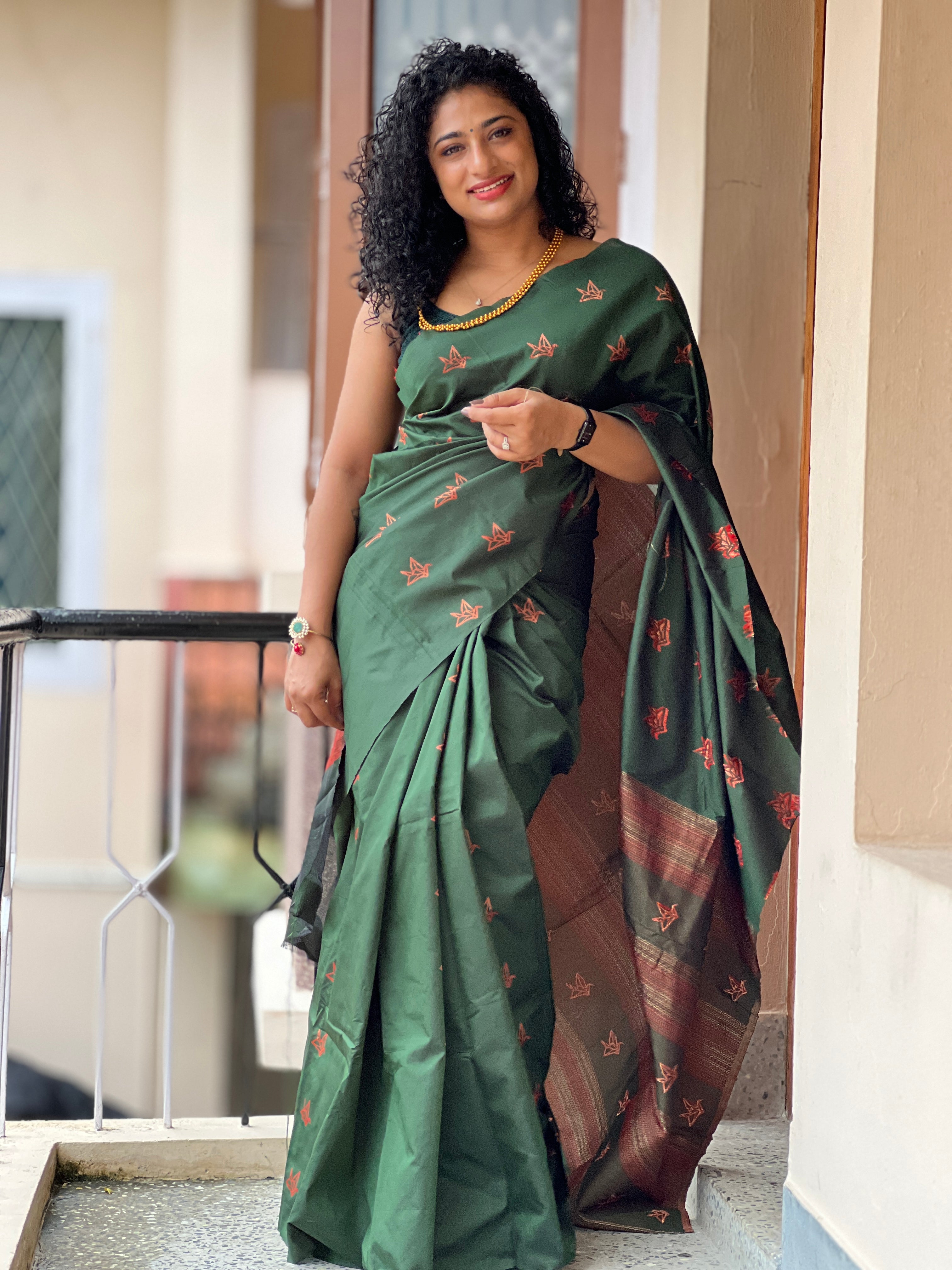 Zari Weaving Semi Silk Saree | KTR192