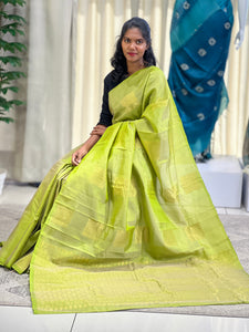 Traditional Zari Woven Buta Detailed Soft Silk Saree | PS115