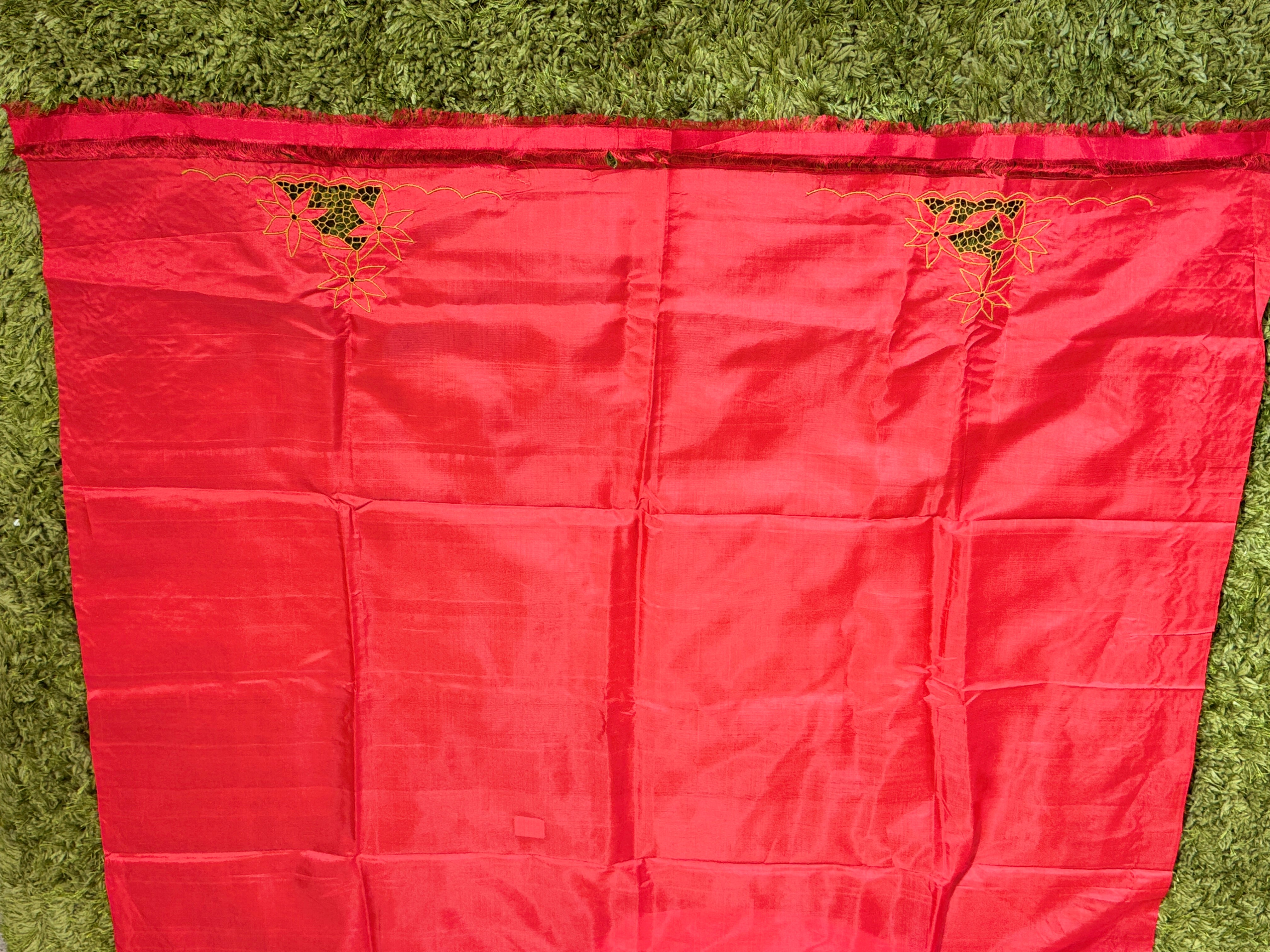Twine Cut Work Detailed Kanchi Silk Saree | TC308