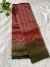 Geometric Patterned Handloom Kanchipuram Saree | OM177