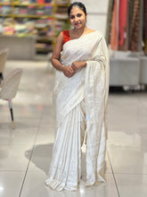Cutwork Detailed Semi Tussar Saree | GAR157