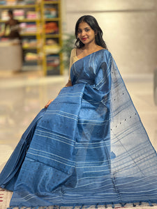 Lurex Yarn Weaved Soft Tussar Saree | ACT1427