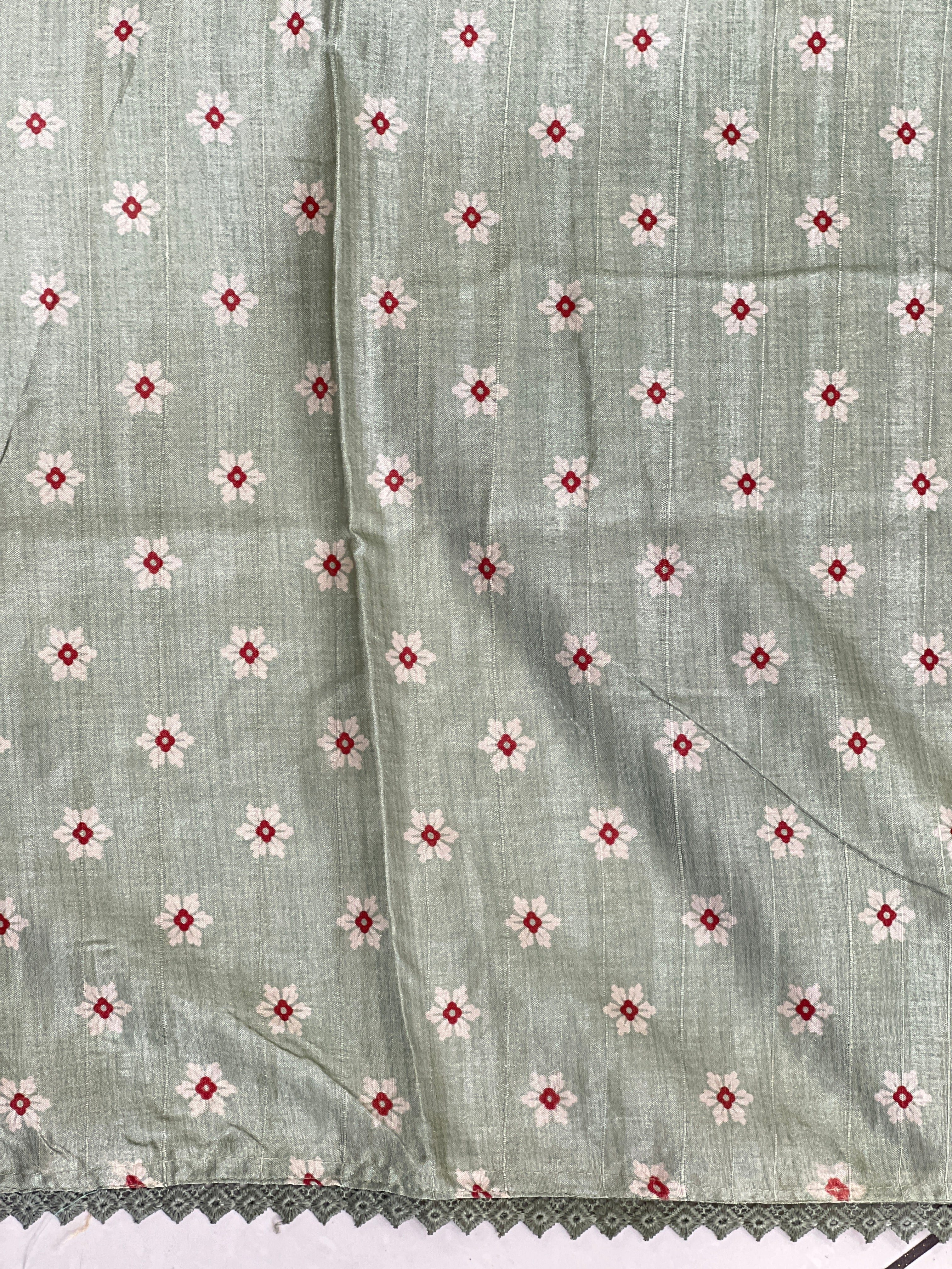 Floral Digital Printed Tussar Finish Saree | SUN303