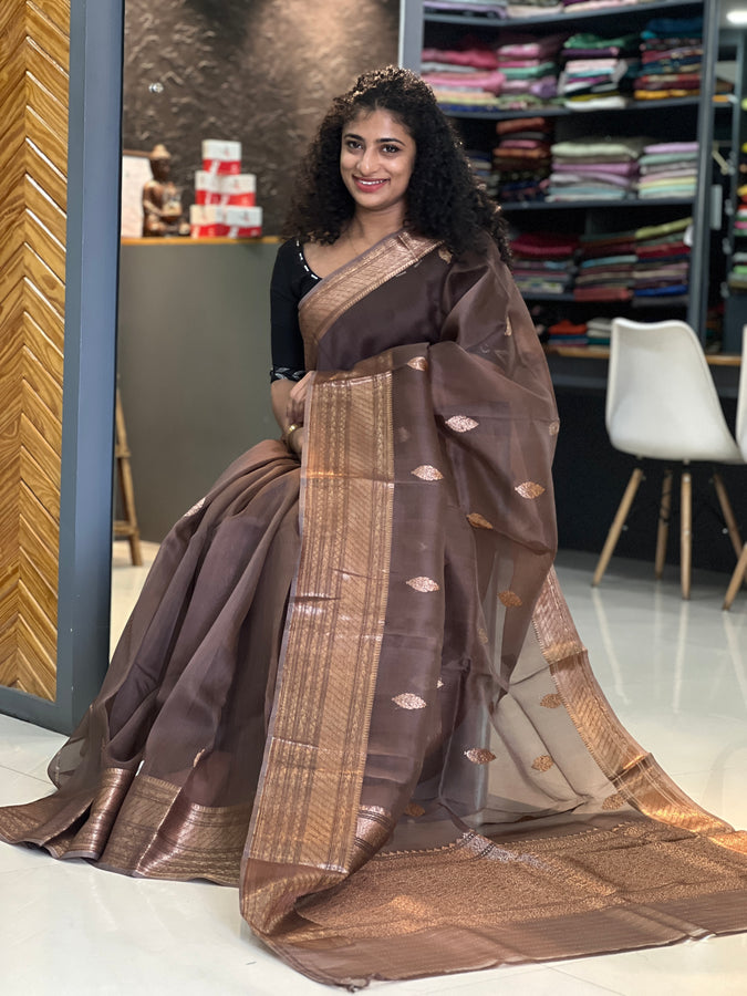 Banarasi Weaved Silk Organza Saree | BHH122