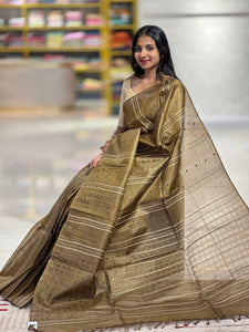 Lurex Yarn Weaved Soft Tussar Saree | ACT1424