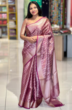 Zari Weaved Wavy Patterned Semi Silk Saree | NN331