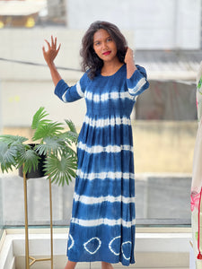Tie & Dye Patterned Rayon Kurta | PGI145