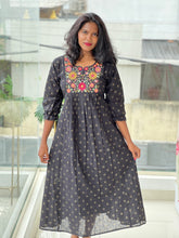 Machine Embroidery Detailed Cotton Kurta | PGI200